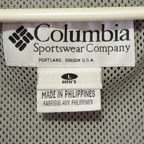 Columbia Sportswear Large Lightweight Windbreaker Jacket w/ Hood, Yellow & Black - Picture 5 of 7